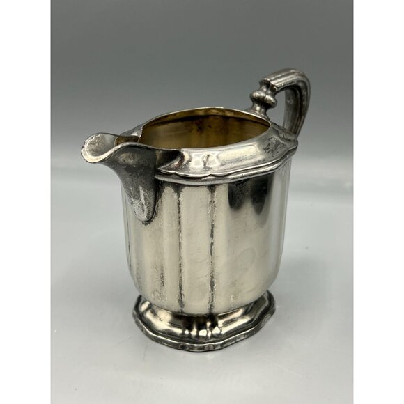 1920s Creamer Afternoon Tea Milk Jug Art Deco Stately EPNS Mulholland Bros #1648 - Picture 2 of 12